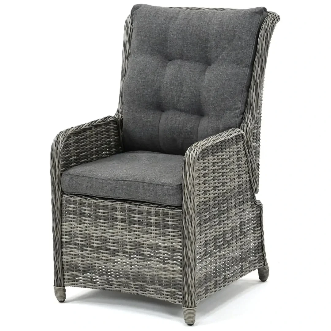 Ensemble de chaises en rotin et en osier, mobilier d'extérieur, avec pouf, imperméable, de luxe, pour salle à manger, hôtel, canapé de Patio1 1
