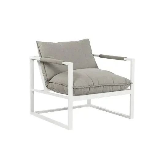 Chaise de Patio en aluminium antirouille, avec coussin rembourré, ensemble de chaises d'extérieur en métal, mobilier de jardin, canapé d'hôtel 1