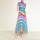 Red Pleated Gown - - Pleats Clothing 5