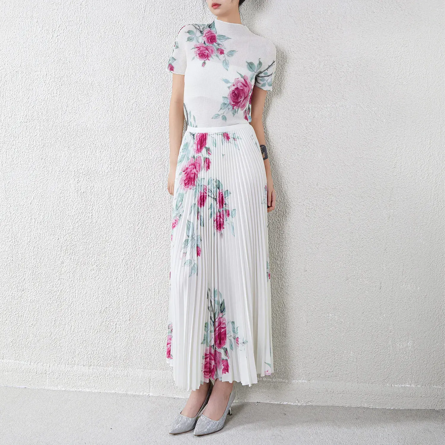 Pleated Short Gown - - Pleats Clothing 4