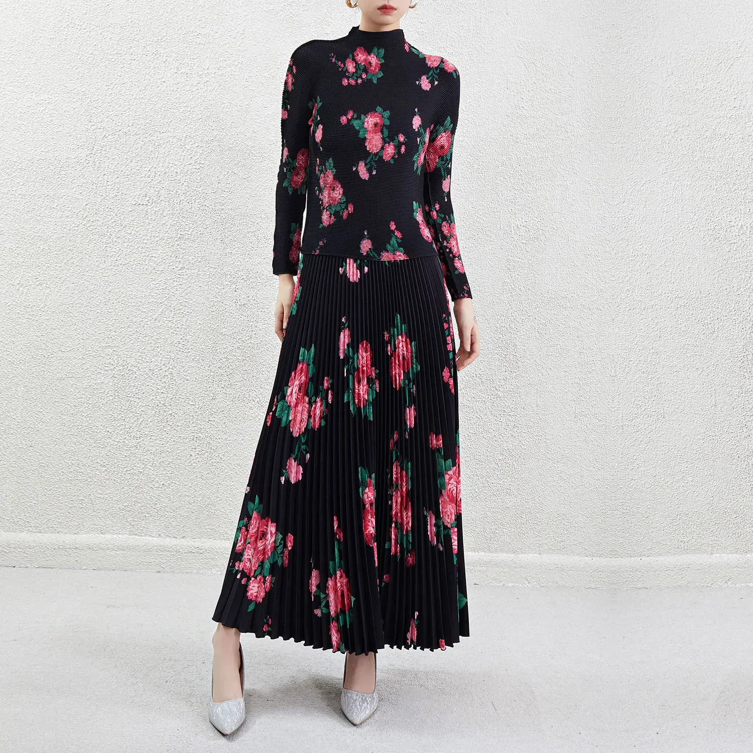 Strapless Pleated Gown by Pleats Clothing 6