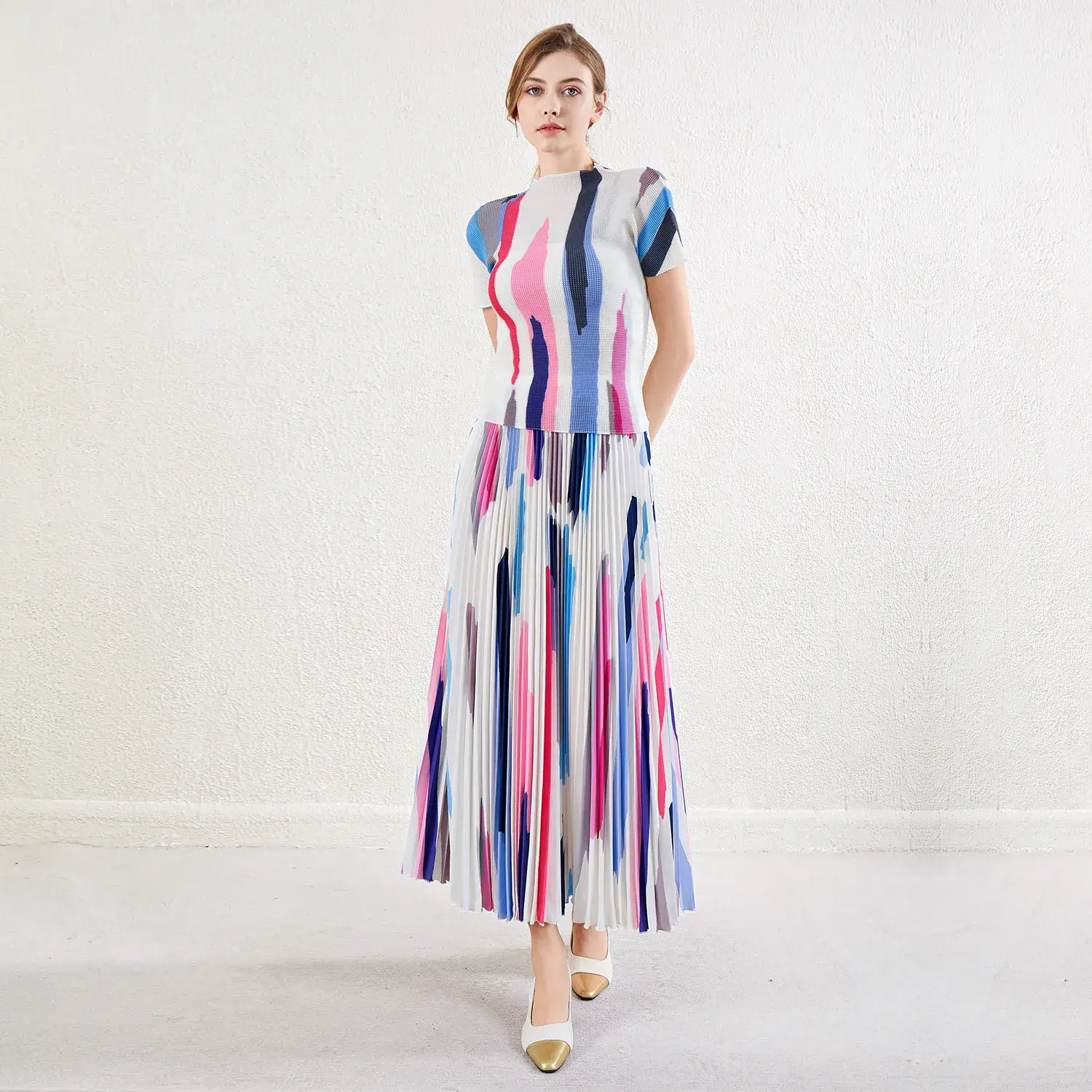 Pleated Frock for Ladies - - Pleats Clothing 3