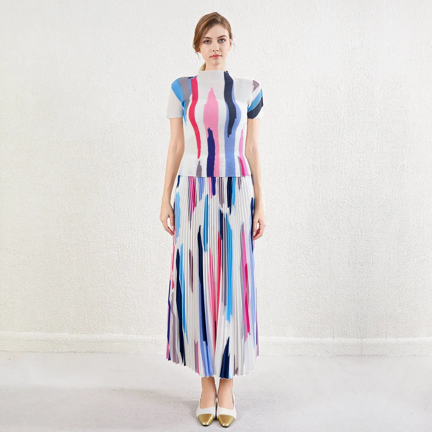 Pleated Frock for Ladies - - Pleats Clothing 4