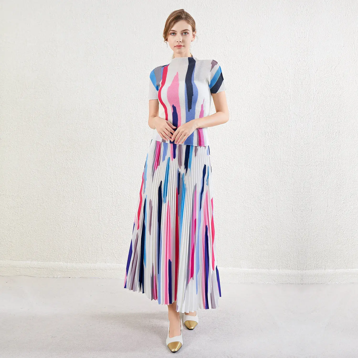 Pleated Frock for Ladies - - Pleats Clothing 1