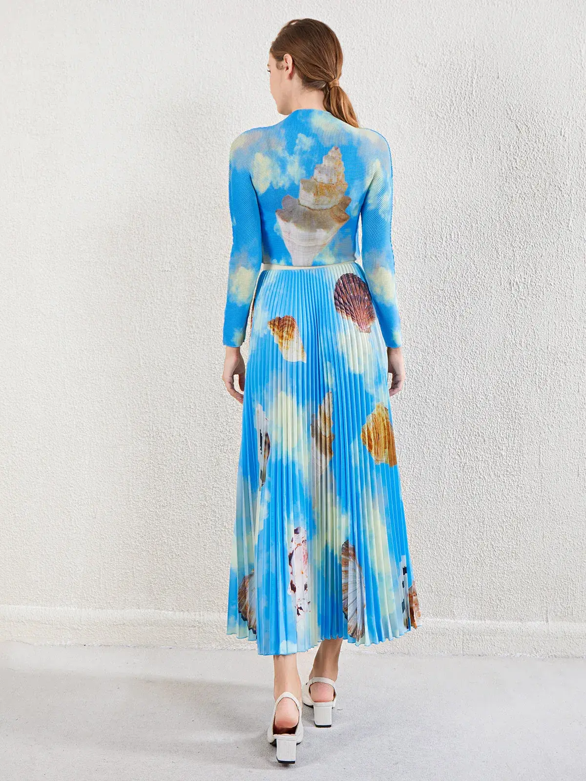 Pleated Short Gown by Pleats Clothing-1 7