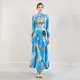 Pleated Short Gown by Pleats Clothing-1 5
