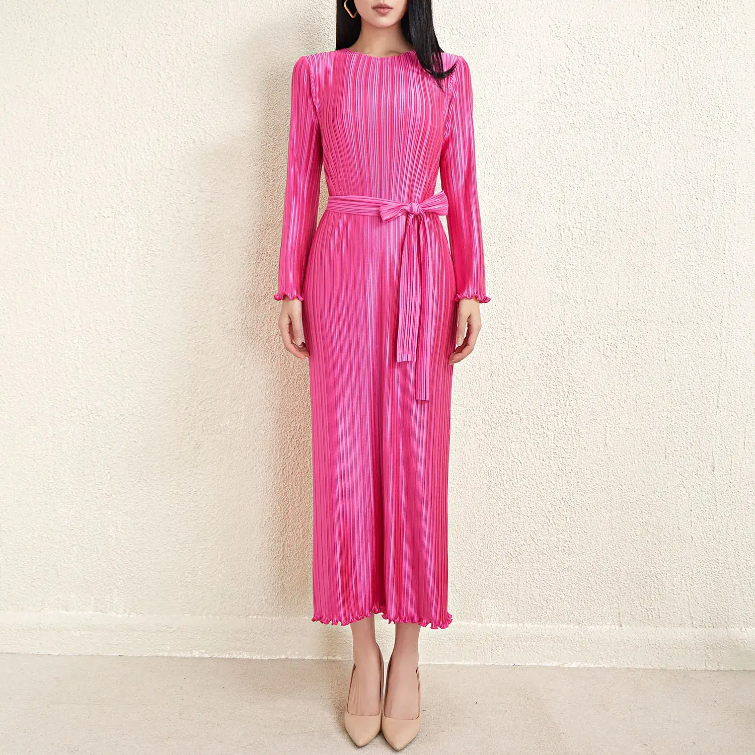 White Pleated Gown About 5-10Days by Pleats Clothing 4