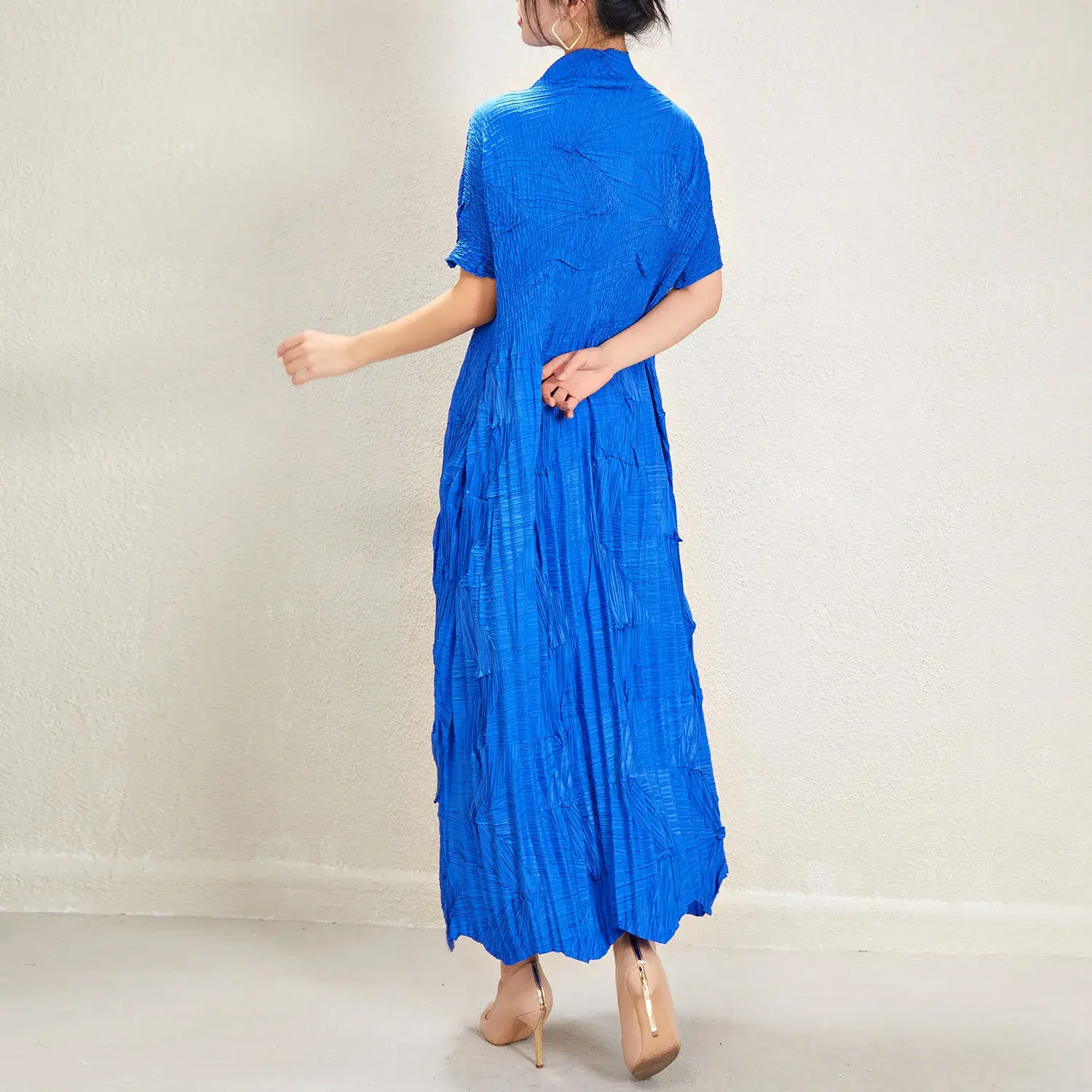 Pleated Short Gown in-Stock Ltems OR OEM&ODM by Pleats Clothing 5