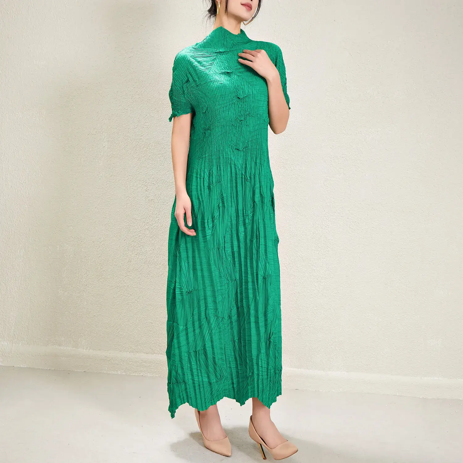 Pleated Short Gown in-Stock Ltems OR OEM&ODM by Pleats Clothing 6