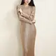 Blue Pleated Gown by Pleats Clothing 3