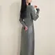 Blue Pleated Gown by Pleats Clothing 7