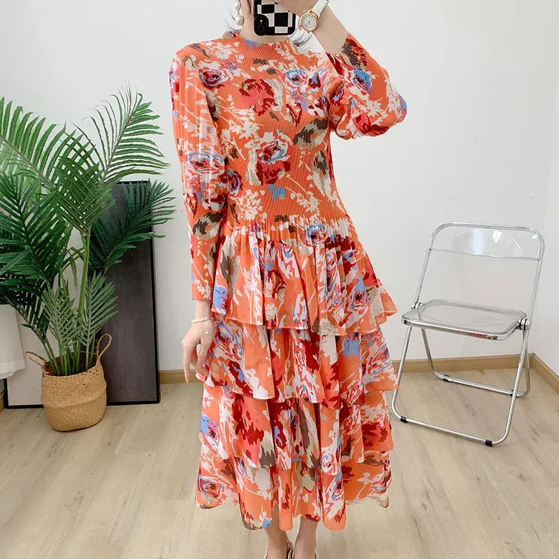 Pleated Frock for Ladies Accept Customer Logo - - Pleats Clothing-1 6