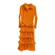 Sleeveless Pleated Gown Pleated Dress - - Pleats Clothing 7