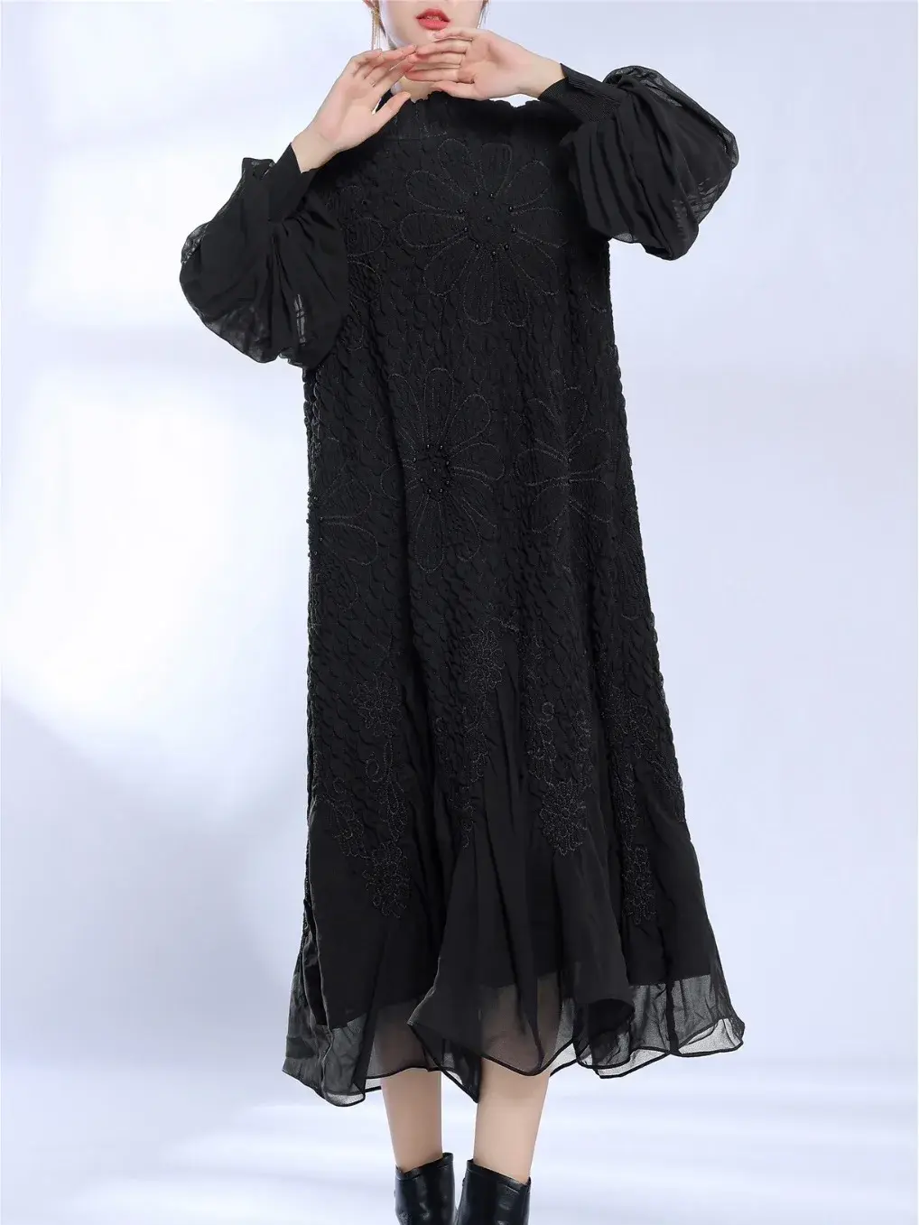 Green Pleated Gown Fast Shipping to Over 200+ Countries & Regions. - - Pleats Clothing 5