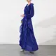 Pleated Gown with Sleeves - - Pleats Clothing-1 6