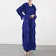 Pleated Gown with Sleeves - - Pleats Clothing-1 7