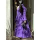 Pleated Gown with Sleeves - - Pleats Clothing-1 4