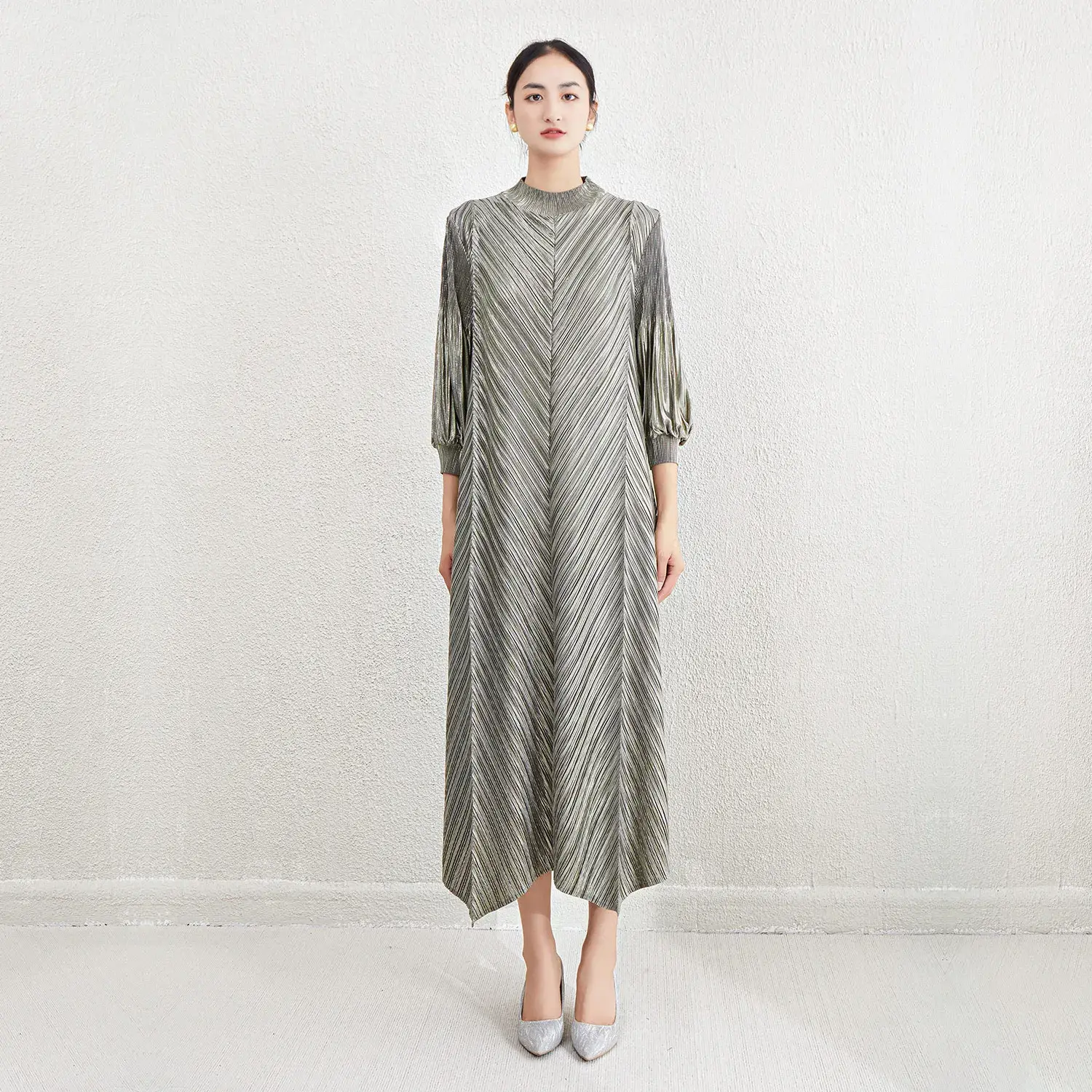 Pleated Frock for Ladies - - Pleats Clothing-1 4