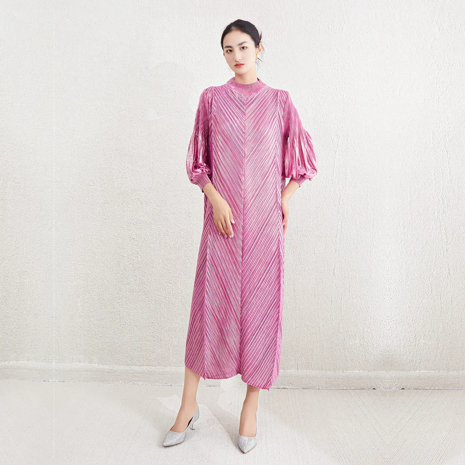 Pleated Frock for Ladies - - Pleats Clothing-1 3