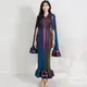 Pink Pleated Gown - - Pleats Clothing-1 6