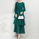 Long Sleeve Pleated Gown by Pleats Clothing 5