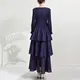 Long Sleeve Pleated Gown by Pleats Clothing 7