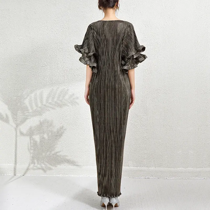 Chiffon Pleated Gown by Pleats Clothing 5