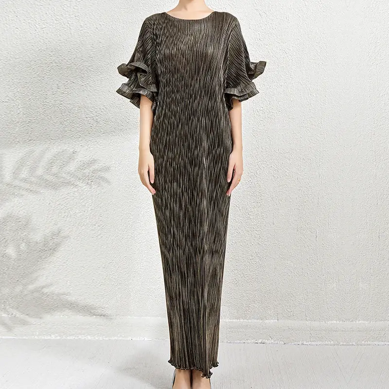 Chiffon Pleated Gown by Pleats Clothing 7