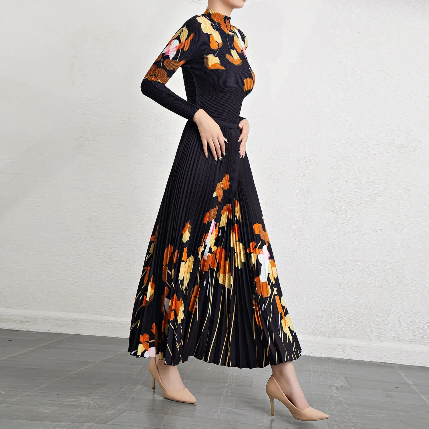 Pleated Gown - - Pleats Clothing 6