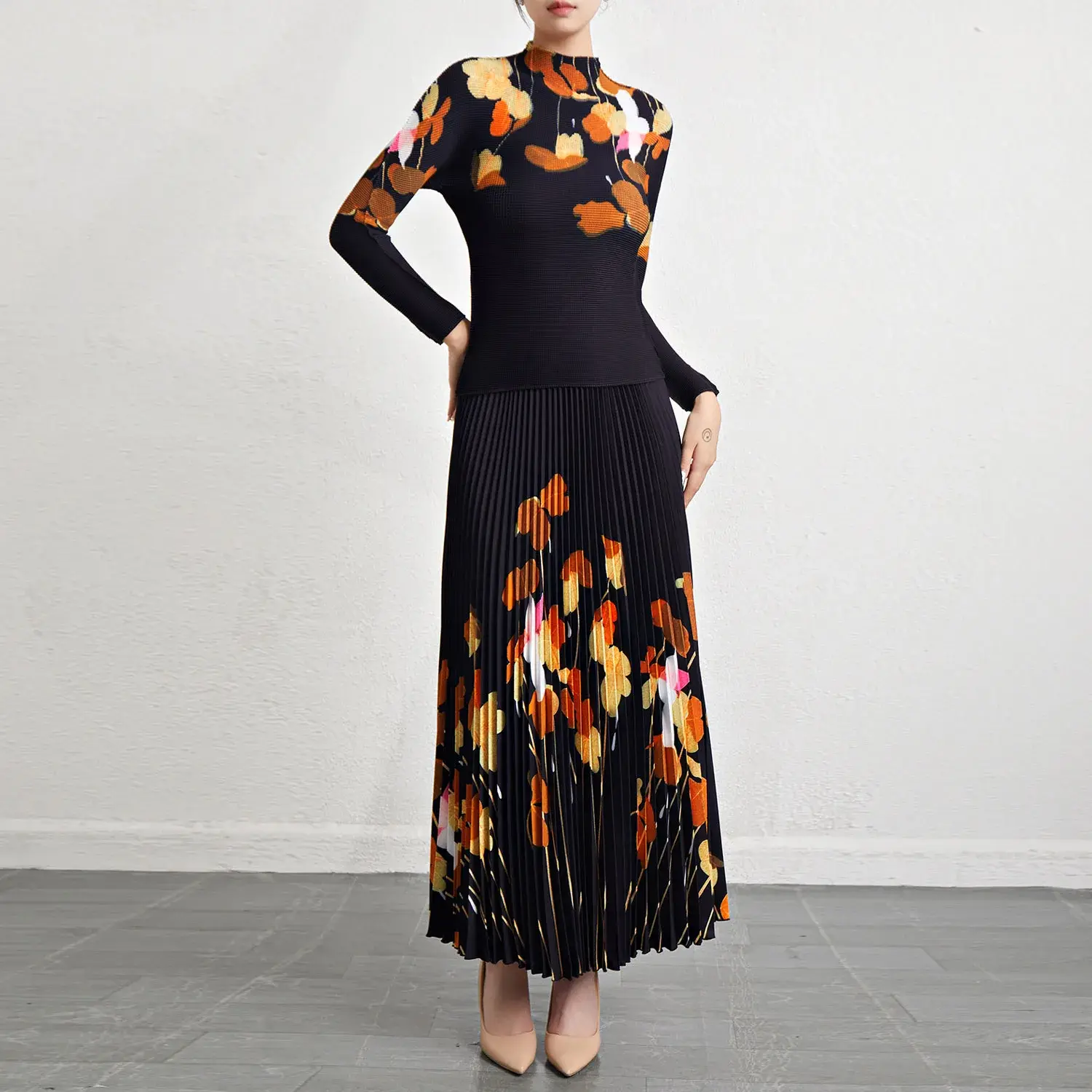 Pleated Gown - - Pleats Clothing 7
