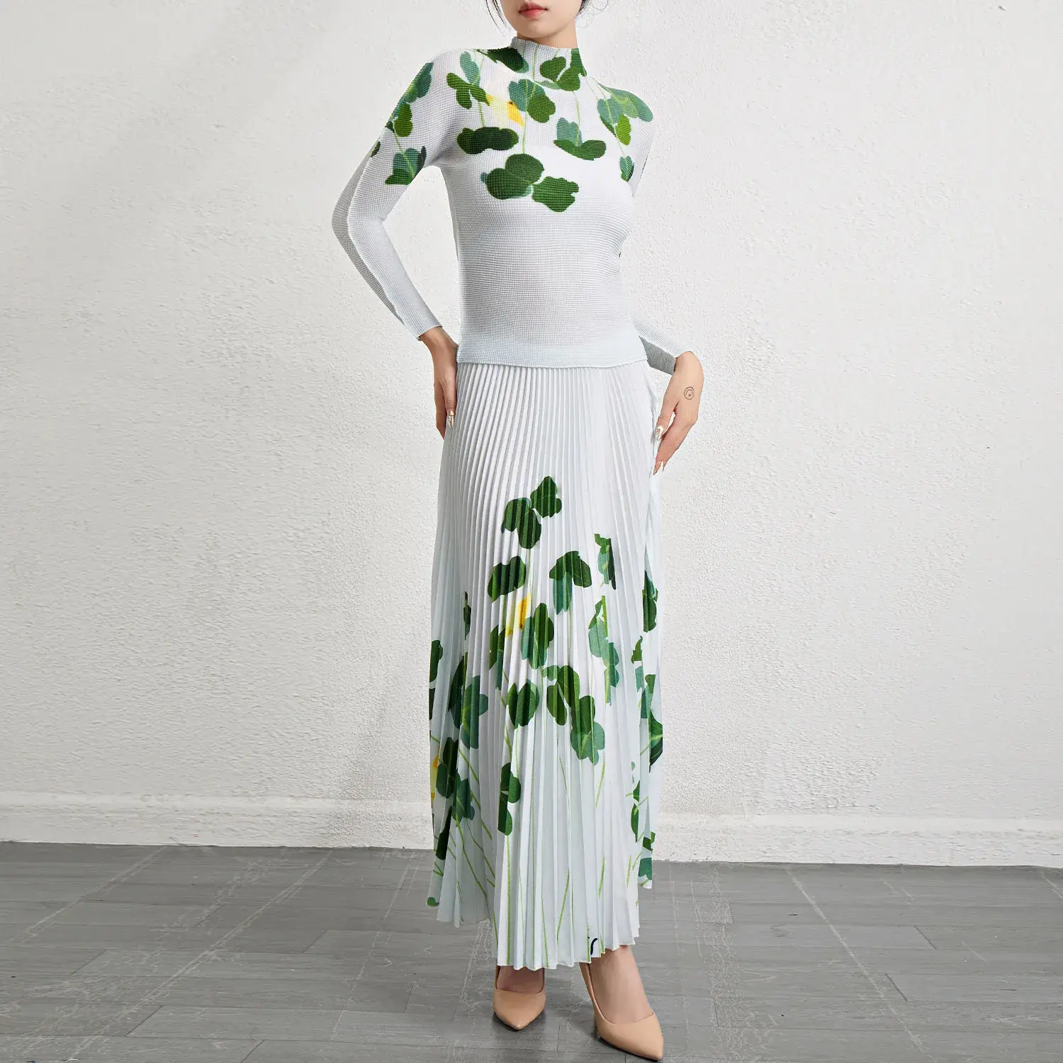 Pleated Gown - - Pleats Clothing 3