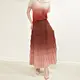 Pleated Ruffle Asymmetrical Crepe Gown Summer by Pleats Clothing 4