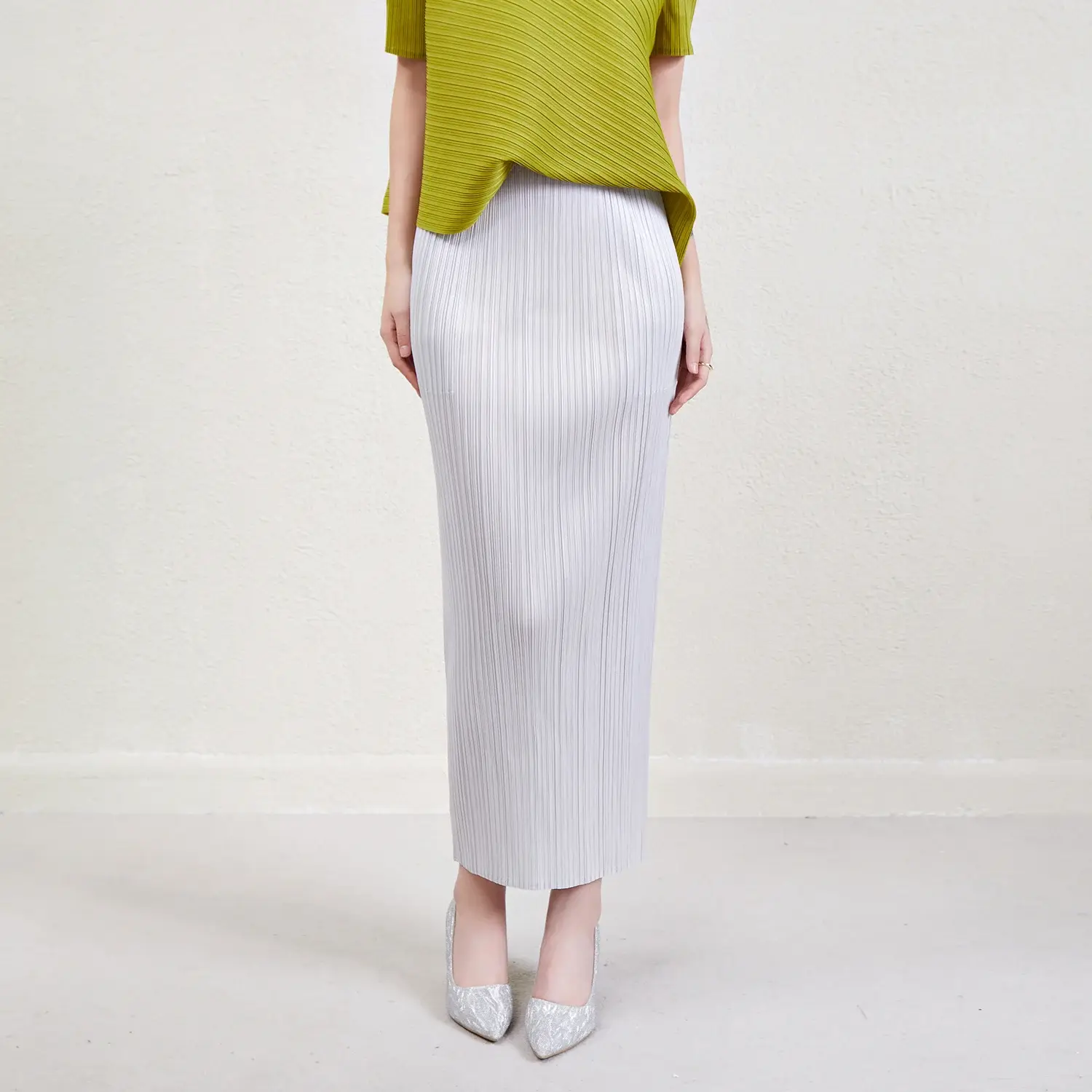 Pleated Short Gown One Size & Customized - - Pleats Clothing 6