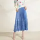Long Sleeve Pleated High Neck Gown Women's Skirts - - Pleats Clothing 1