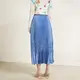 Long Sleeve Pleated High Neck Gown Women's Skirts - - Pleats Clothing 3