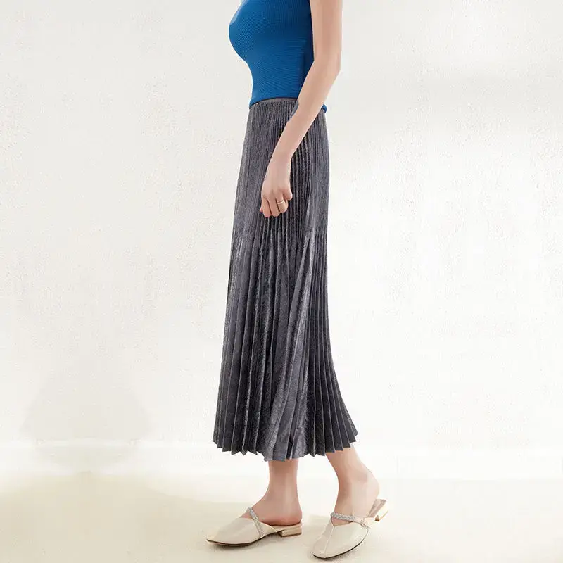 Pleated Gown Dress Women's Skirts - - Pleats Clothing 3