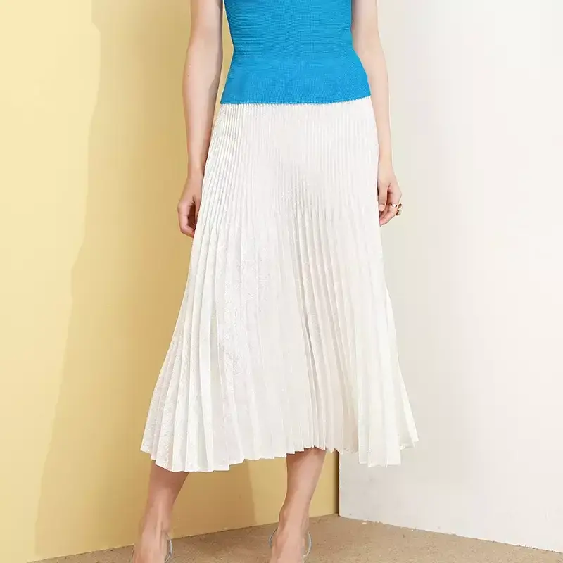 Pleated Gown Dress Women's Skirts - - Pleats Clothing 7