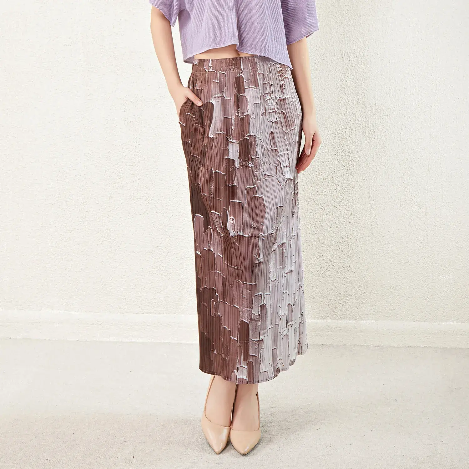 Petite Pleated Mini Skirt 100% Polyester by Pleats Clothing 3