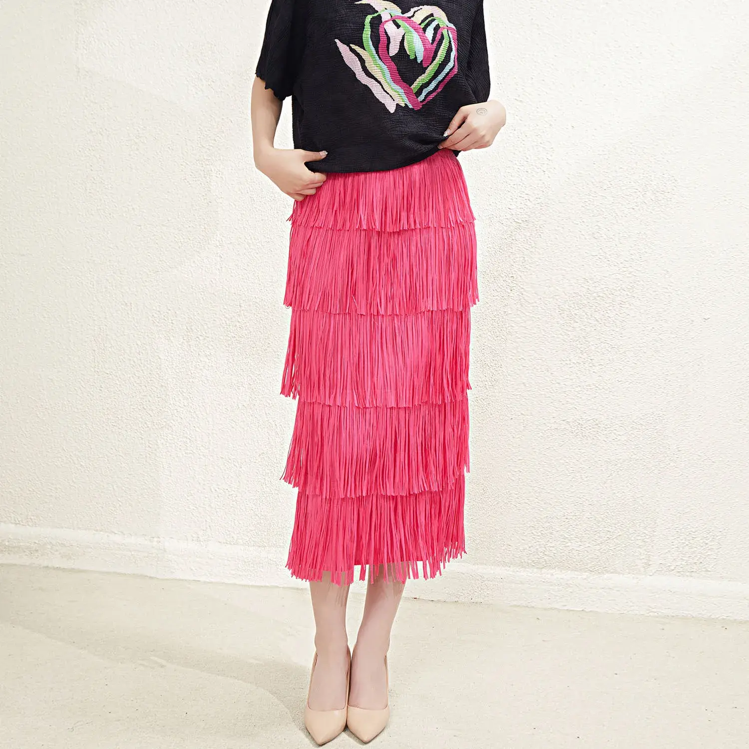 White Pleated Shirt Womens in-Stock Ltems OR OEM&ODM - - Pleats Clothing 4