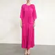Red Pleated Gown Support by Pleats Clothing 7