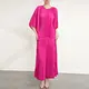 Red Pleated Gown Support by Pleats Clothing 1