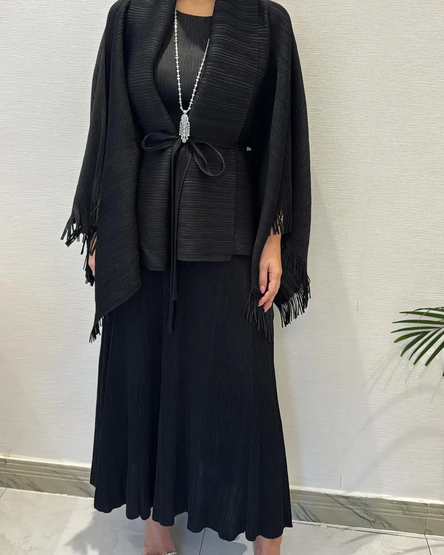 Long Sleeve Pleated Gown Pay with the World’s Most Payment Methods. by Pleats Clothing 5
