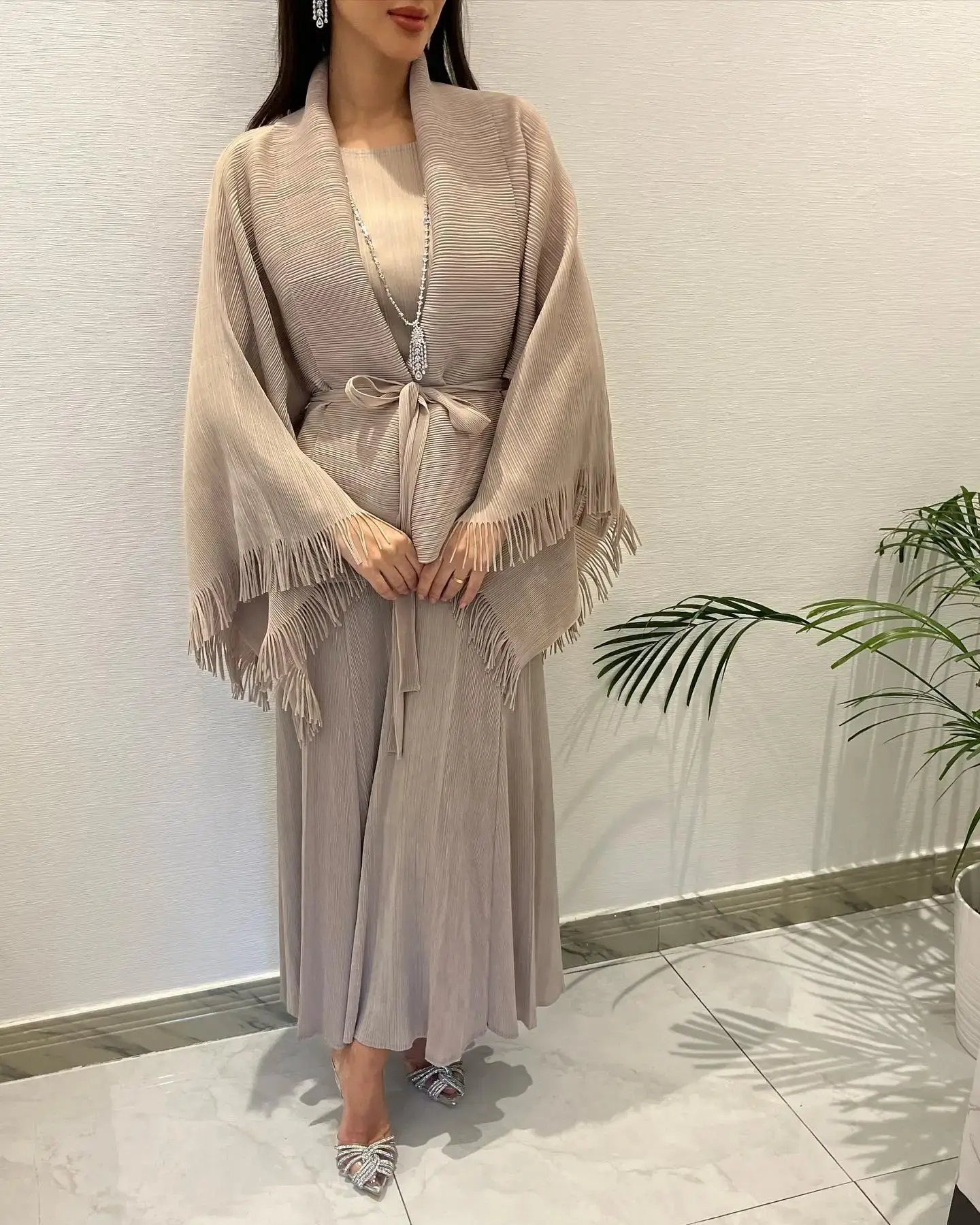 Long Sleeve Pleated Gown Pay with the World’s Most Payment Methods. by Pleats Clothing 6