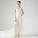 Satin Pleated Gown 100% Polyester by Pleats Clothing 4