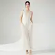 Satin Pleated Gown 100% Polyester by Pleats Clothing 5