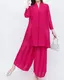 Womens Pleated Suit Pants Summer - - Pleats Clothing 3
