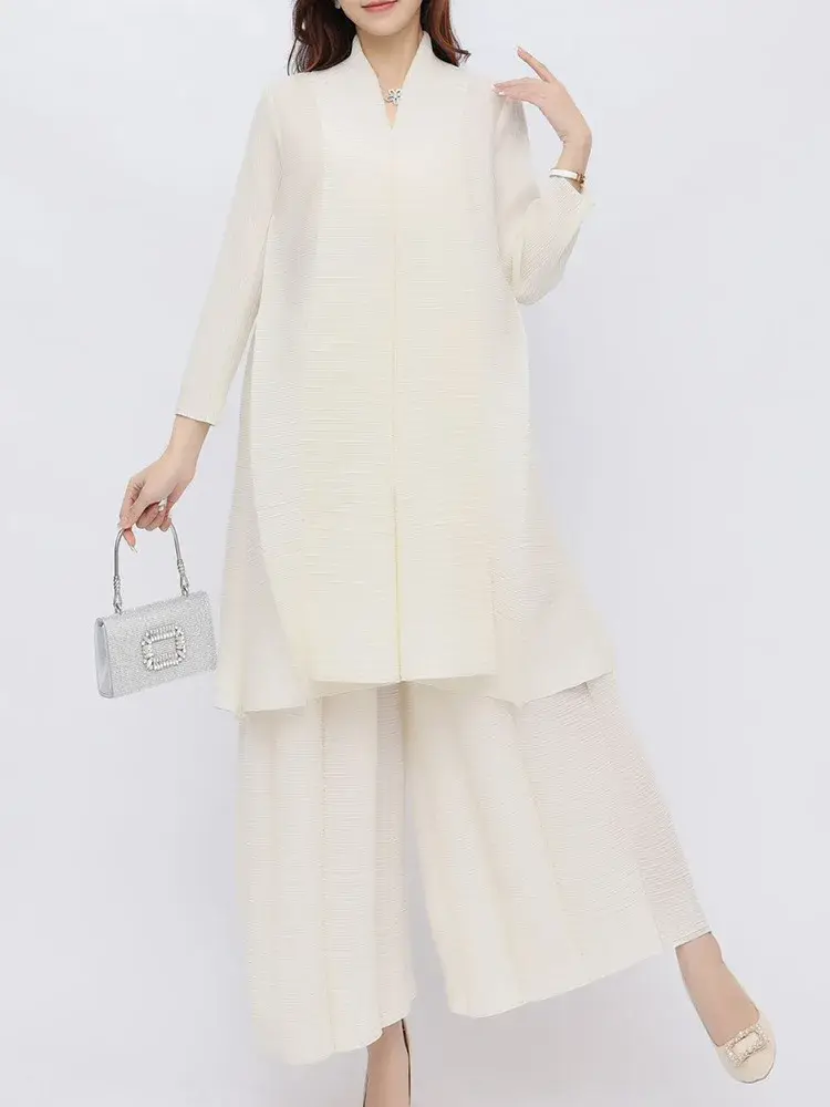 Womens Pleated Suit Pants Summer - - Pleats Clothing 6