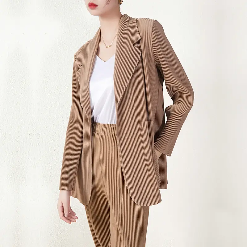 Pleated Cardigan Optional (You Can Buy Samples to Check the Quality Before Placing an Order) - - Pleats Clothing 4