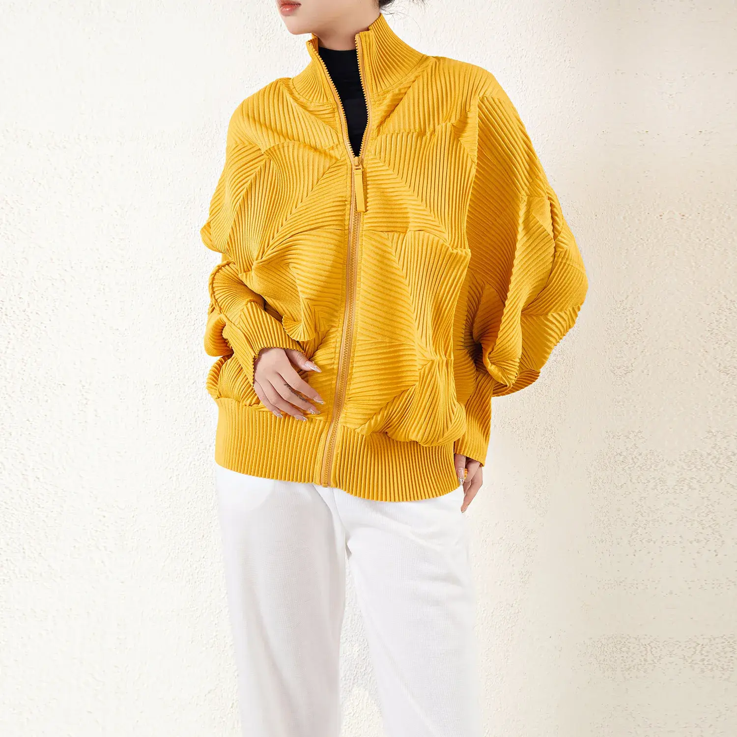 Long Pleated Cardigan Accept Customized Color by Pleats Clothing 5
