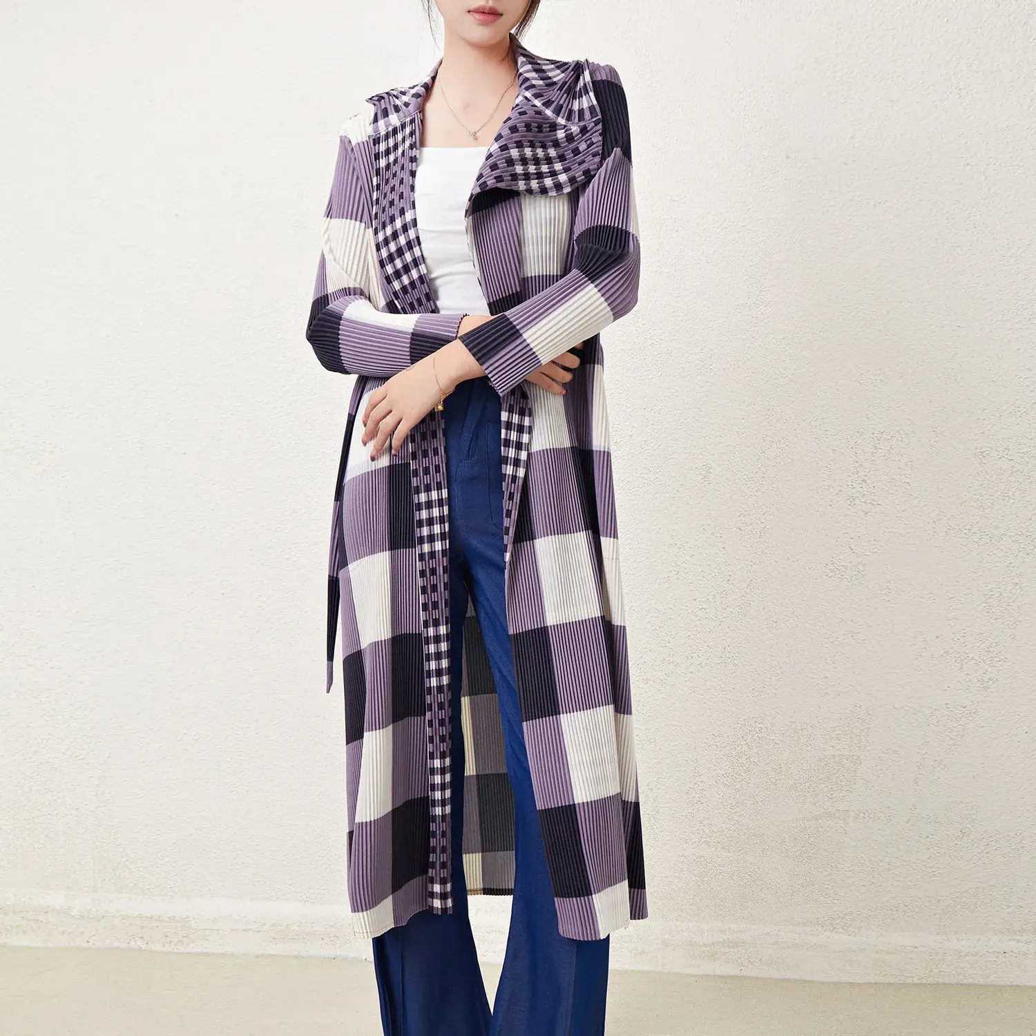 Chiffon Pleated Gown OEM&ODM - - Pleats Clothing 6